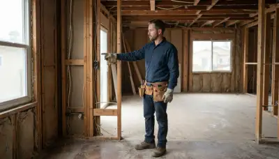 Electrician in Long Beach, CA planning circuit runs in unfinished wall framing