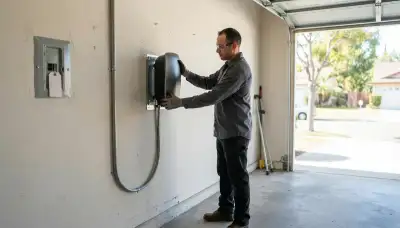Electric vehicle charger installation with dedicated circuit at a Lomita, CA home