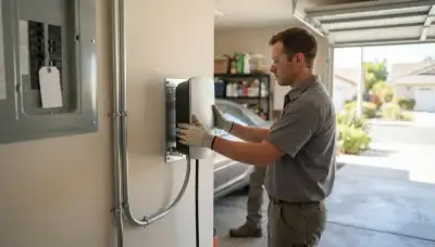 EV charger installation in Los Alamitos, CA with a dedicated home electrical circuit