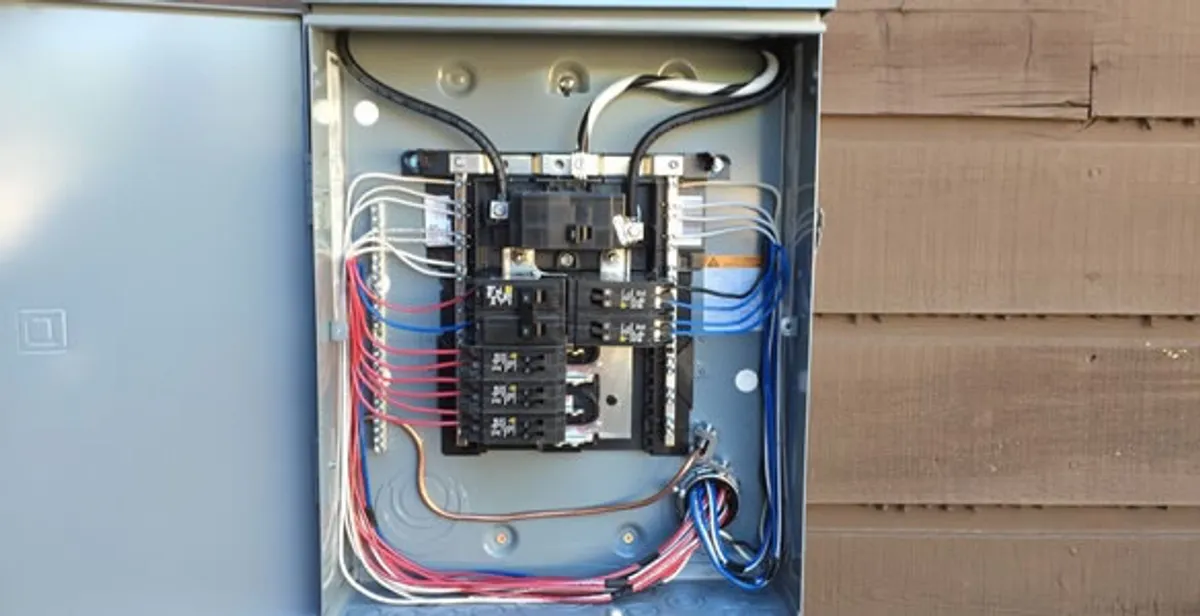 electrical panel upgrade service featuring newly installed electrical panel wired by licensed electricians in Long Beach, CA