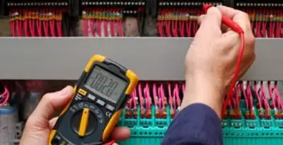 electrical service showing professional testing and troubleshooting of electrical panel by licensed electricians in Long Beach, CA