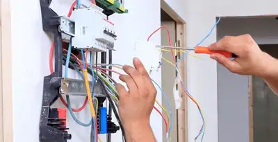 electrician services performing residential electrical panel wiring in Long Beach, CA