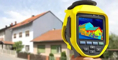 home energy audit service performing exterior thermal inspection to identify energy loss in Long Beach, CA