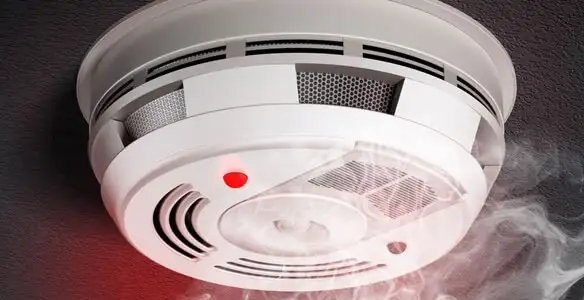Installed smoke detector providing reliable fire detection in Long Beach, CA