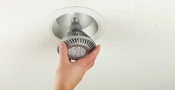 lighting installation service featuring recessed ceiling light installed by licensed professionals in Long Beach, CA