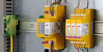 lightning surge protection system with surge suppressors installed by electrical service professionals in Long Beach, CA