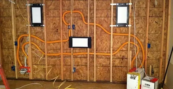 new construction wiring project displaying complete electrical system layout installed by professionals in Long Beach, CA