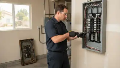 Electrical panel upgrade for an older home in Paramount, CA by a professional electrician