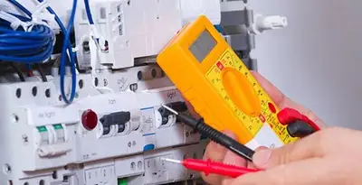 Residential electrician testing home electrical panel for safety and performance in Long Beach, CA