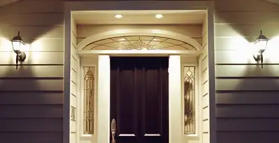 security light installation services with professionally installed entryway lighting in Long Beach, CA